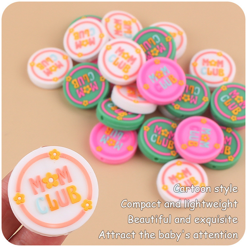 Jewelry Making Bracelets Diy Pacifier Chain Accessories Mom Club for Baby Dining 1pcs