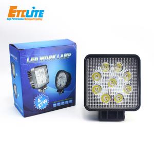China Etclite Super Bright 24V 12V Spot Led Light Truck Tractor Boat 4X4 4Inch 27W Offroad Led Work Light factory