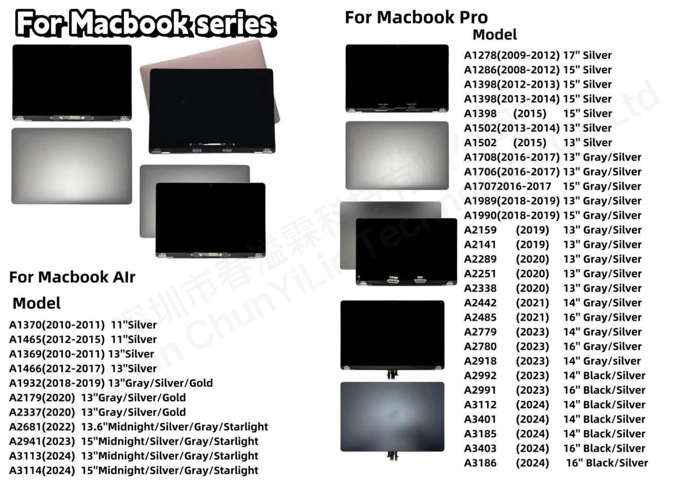 MacBook 15.4" LCD repair