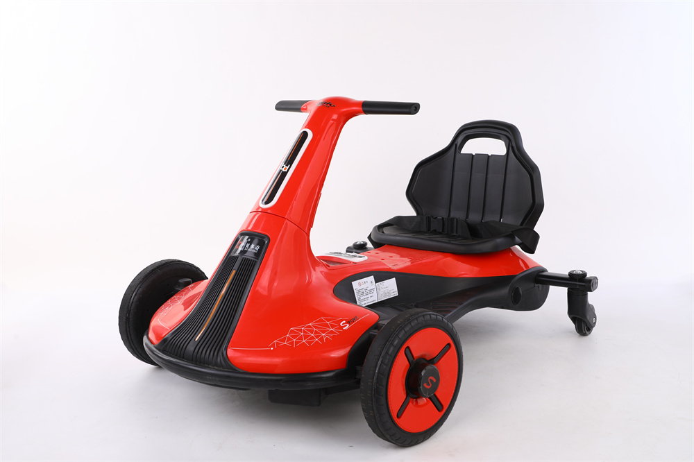 Mini Electric Kids Pedal Powered Ride On Go Kart Racer Car Toy with 12V7*1 550*2 Motor