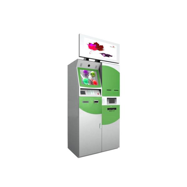 China Rf Scanner / Fingerprint Scanner Multimedia Lobby Kiosk With 32 Inches Advertising Screen S830 factory