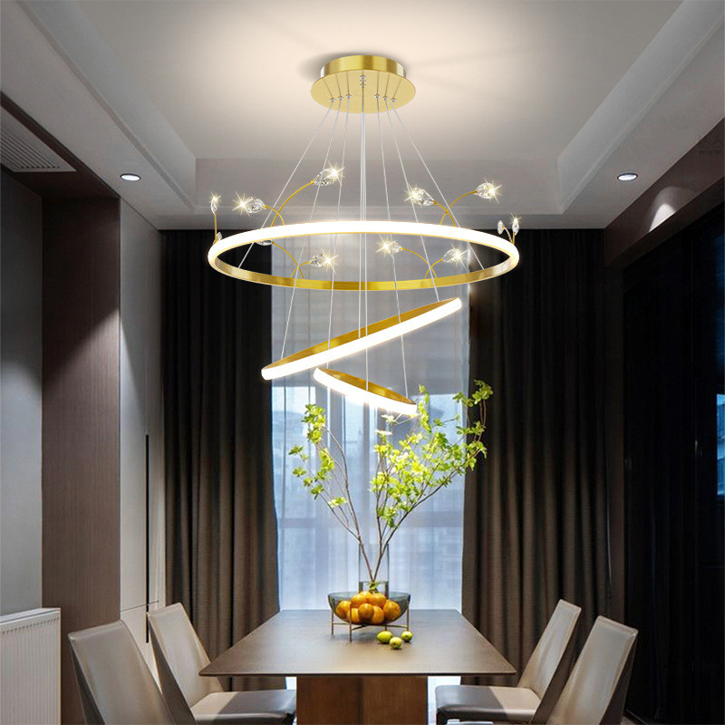 Decoration Customized Crystal Pendant Light Metal Luxury 60*40*100cm