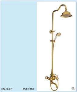 China Golden color electric - plating Brass Wall Mount Bathroom Sink Faucet factory