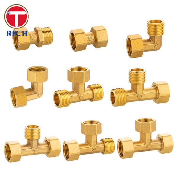 Brass Metal Thickened Joint Pipes And Fittings CNC Brass Water Purifier Pipe
