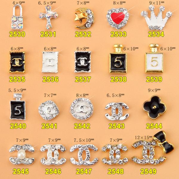 Hot NEW Wholesale Alloy Jewelry 3D Nail Art Jewelry Nail rhinestones Sticker