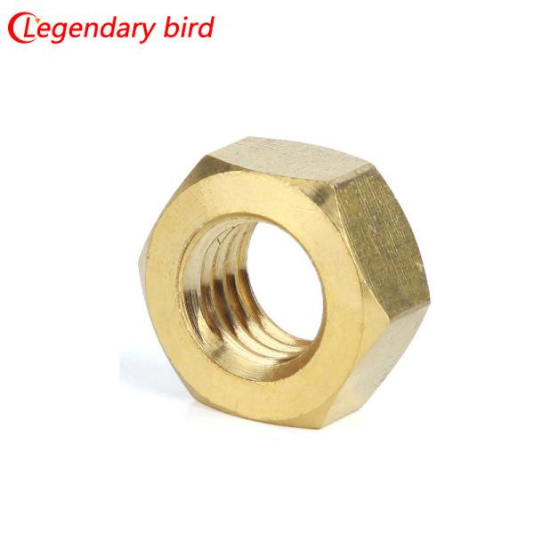 China Custom hardware M8 M10 M12 M20 Brass Hex Nut DIN933 Copper Nut factory