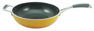 China PORCELAIN ENAMELLED NON-STICK WOK,STIR FRY factory