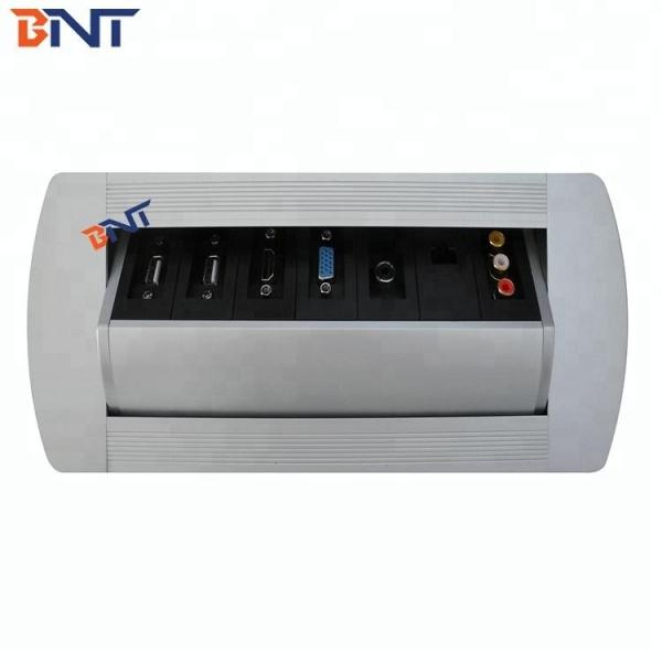 China Manual rotating conference table socket outlet with multiple power plug factory