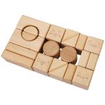 Solid Wood Stacking Block Toy Shape Cognition DIY For Kids Children