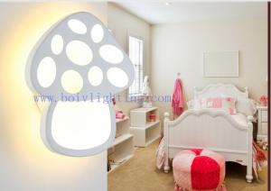 China Modern LED Wall Lamp Fixture Small Mushroom Wall Lighting For Childrn factory