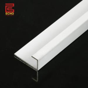 China White Wall Edge Tile Trim Ceramic Metal Tile Border Trim After Tiling factory