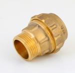 Brass compression male straight fittings for PE pipe plumbing fittings PE