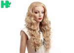 Fashion Prom Charming Curly Long Synthetic Wigs Blonde Hair Color