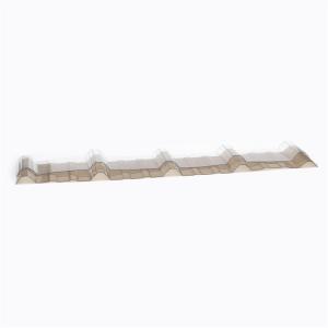 China 6mm Polycarbonate Transparent Corrugated Sheet Clear Plastic Roofing Material factory