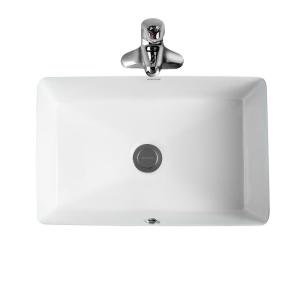 China Bathroom Ceramic Under Counter Top Wash Basin Rectangle Shape factory