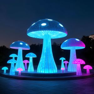 Light-Up Mushrooms for Parks, Festivals, Party Events, and Mall Decorations