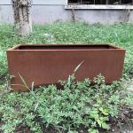 Low Maintenance Outdoor Corten Steel Pot Frost Resistance