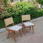 Dining Chair for Cafes and Restaurants 2023 Solid Wood PU Leather Nordic Style