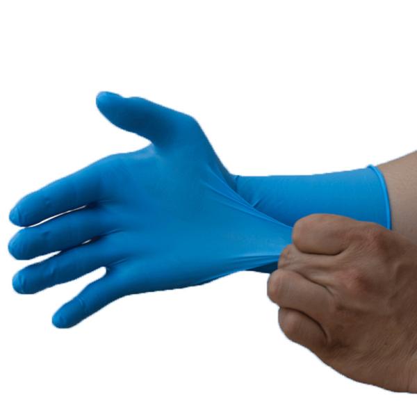 Medical grade Disposable Nitrile Gloves Anti Virus Anti Bacterial powder free