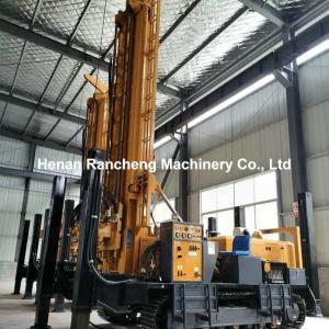 China 800m Depth Crawler Pneumatic Water Well Drilling Rig With Air Compressor Or Mud Pump factory