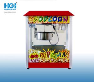 China Aluminum 8 Oz Commercial Luxury Popcorn Maker Machine 1300W 15.6kg Red factory