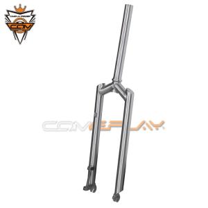 China Super Light Titanium Bike Fork MTB Fork 100mm Hub Distance Off Road Disc Brake factory