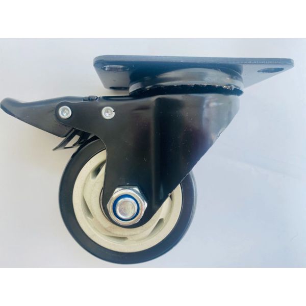 Light Duty Caster Wheel with Black, White Core PVC Rubber Omni-Directional, Directional Wheel for Industry Hot Sale