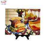 Glam Design Style Transparent Tempered Glass Kitchen Cutting Board for Christmas