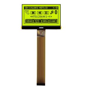 China 128X64 LCD COG Display , Positive Gray Reflective LCD Screen HTG12864K1-K factory