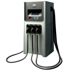 China TUV Commercial EV DC Charging Station 60kW CCS CHAdeMo 9'' Touch Screen factory
