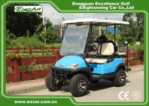 China 48V Battery Operated Hunting Golf Carts Fuel Blue Colour With ISO Certification factory