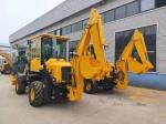 Hydraulic 76KW 1m3 Bucket Backhoe Loader AC And Joystick WZ30-25