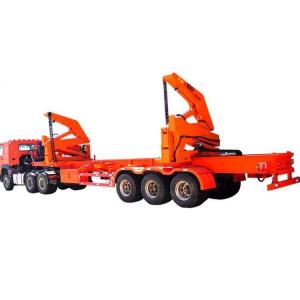 China 20 40Ft 37 40 45 Ton Side Loading Container Trailer factory