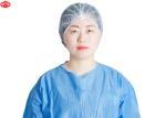 Disposable Anti Dust Pp Non Woven Mob Cap Blue / White Color