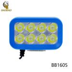 Plastic Blue Casing IP68 Waterproof White High Beam 85V Motor Headlight