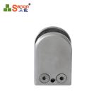 D Shaped 4mm SS304 Mirror Fixed Glass Accessories Round Clamp Fix Shower Glass