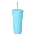22oz Matte Pastel Tumblers Colored Double Wall Insulated Acrylic Tumblers With
