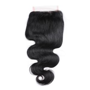 China Swiss Human Hair Lace Closure 100% Brazilian Transparent HD Lace Closure factory