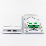 132*83*25 ABS PC 2 Cores LC APC Fiber Optic Faceplate Socket Panel for Optic