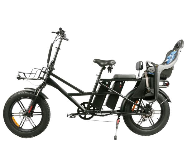 500W Electric Cargo Bicycle Dual 13Ah Lithium Battery 20 Inch Electric Cargo Fat