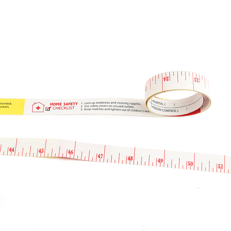 Disposable Synthetic Paper Measuring Tape For Body Bra Fitting Sizing Unique Advertising Paper Rulers