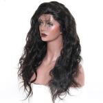Soft 150 Density Human Hair Lace Front Wigs Natural Color Indian Hair