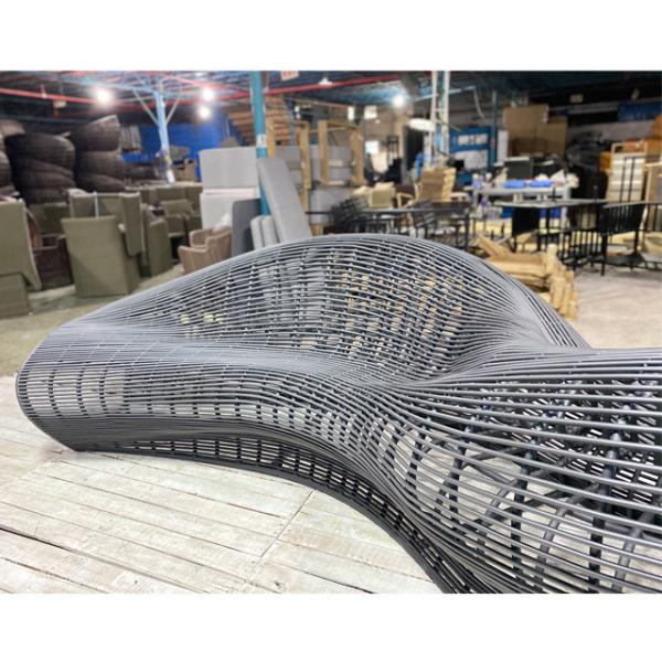 Custom Design Outdoor Rattan Sofa 100% Hand Woven Mall Furniture Random
