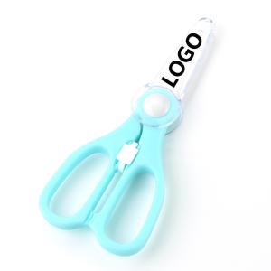 China Safety Ceramic Baby Food Scissors Gift Logo Customized Kitchen Supplies factory