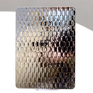 China 2D 3D Pattern Stainless Steel Plates 0.3mm 0.5mm Thick Water Ripple 304 factory