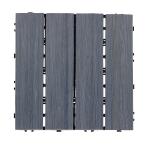 Snap together Wood Deck Tiles Embossed Lightweight Deck Tiles