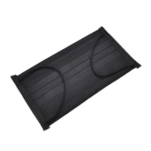 Reliable Disposable Black Surgical Mask , Black Earloop Mask For Building Site