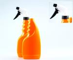 Plastic Pe Recycled Orange 250Ml Trigger Spray Bottle Customized