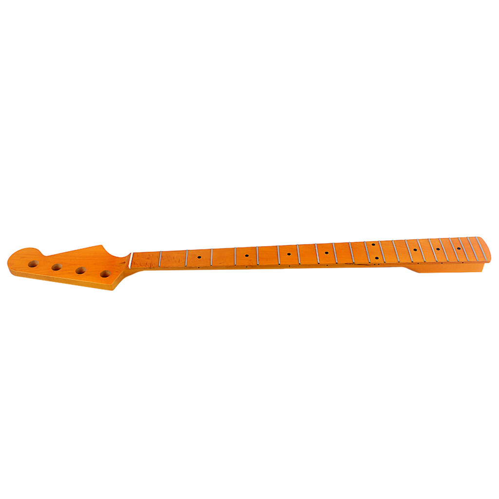Matte Finish Bass Neck Adjustable Truss Rod Maple Bass Guitar Necks 21 Frets
