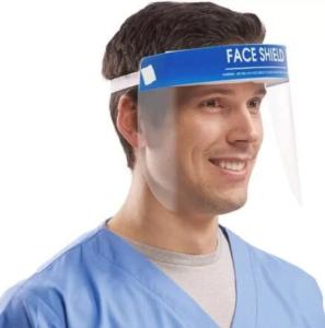 China Full Head Mounted Safety Visor Face Shield Customized Logo 230*300*0.2mm factory